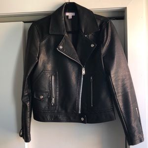 Topshop faux leather jacket